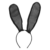 [HAMPPLIES] うさぎの耳カチューシャ イースターパーティー用布製ヘッドドレス 軽量快適なヘアアクセサリー 誕生日やコスプレ テーマイベント