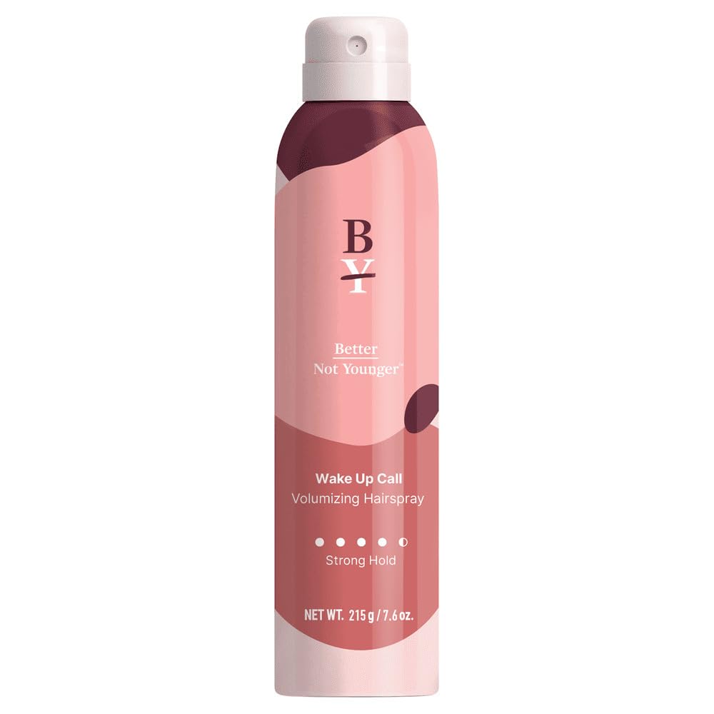 Better Not Younger Strong Hold Thickening Hairspray – Volumizing Biotin Formula, Long-Lasting Hold & Humidity Resistance, No Crunch or Flakes– Styling