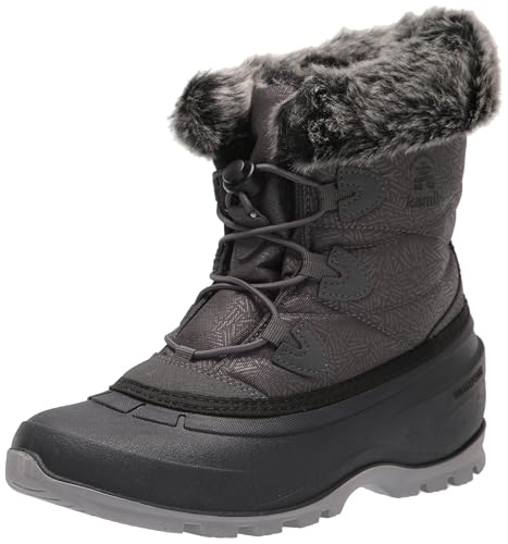 Kamik Momentum L2 Snow Boots for Women, Insulated + Thermal Winter Boots for Women, Charcoal - 11