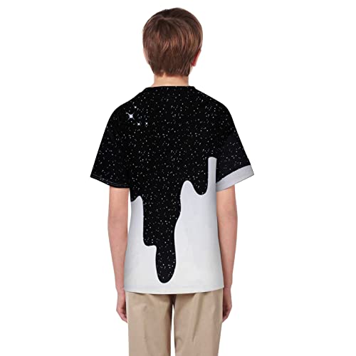 Camisetas de verão para meninas 3D crianças meninos tops roupas camiseta casual adolescente grande e
