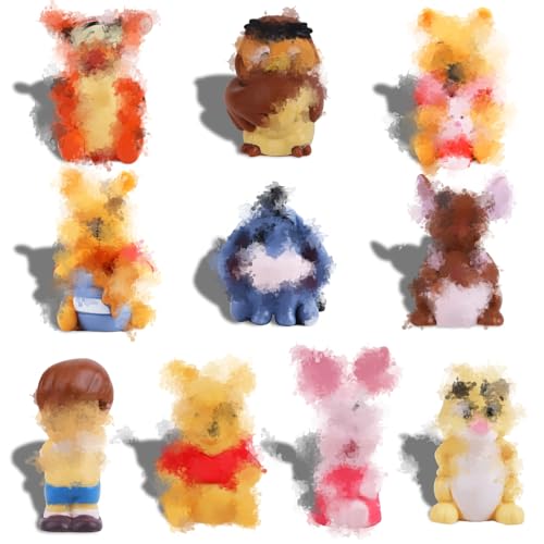 Winnie the Pooh 10 Pcs Cake Toppers - Kid's Birthday Party D