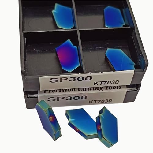 10 piezas SP300 KT7030 placas carburo ranuradas para torno miniatura 4