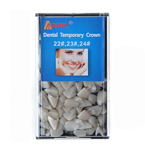 AZDENT Dental Temporary Crown Veneers Materials for Anterior Front Teeth 3 Sizes Mixed for Lateral Incisor,Central Incisor