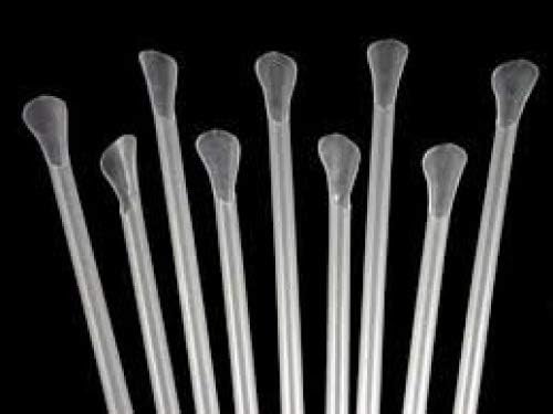 JAZZCAFE Clear Spoon Straws (500) Milkshake, Smoothie Straw