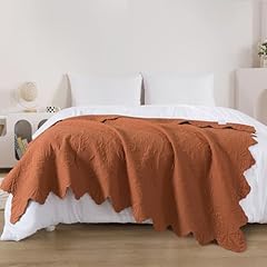 Burnt Orange Scalloped