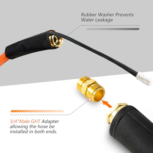 Image of Heated Water Hose for RV with GFCI Protection,Lead-free Heated Drinking Water Hose Anti-freeze Heated RV Small Hose for Home, Garden, Trailer, Lead-free, RV Accessories (25 FT)