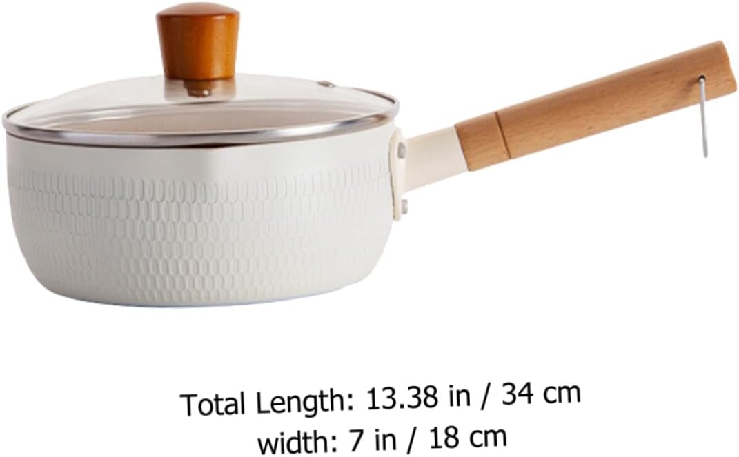 Alipis Ergonomic Handle Non-stick Sauce Pan Cooking Sauce Pan Safe Easy to Use