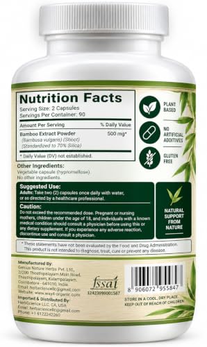 WAY 4 ORGANIC W4O Organic Silica Supplement