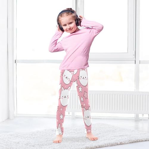 Toddler Girls Leggings Printed Yoga Pants Leggings Cat Heads for Kids4