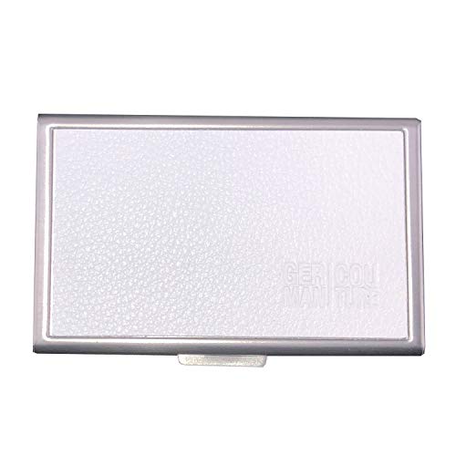 GC-TECHu00ae Original HEET-CASE para todos los IQOS HEETS u0096 Pitillera de acero inoxidable con piel auténtica en color blanco