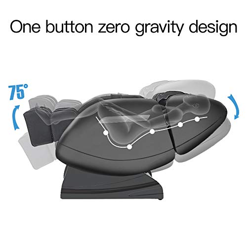 Massage Chair Recliner with Zero Gravity, Full Body Air Pressure, Bluetooth, Heat and Foot Roller Included, Black Massage Chair Recliner with Zero Gravity, Full Body Air Pressure, Bluetooth, Heat and Foot Roller Included, Black