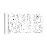 ARYIMYDP Malrolle für Kinder, Selbstklebend, Können Zugeschnitten Werden, Für Wand & Tisch, Großes Malvergnügen, Ideal für Kindergarten & Kinderzimmer