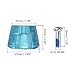 M METERXITY Roller Skate Stopper - Rubber Brake Block Toe Stops, Adjustable with Screwdriver, Apply to Roller Skate (1.46 Inch 1.85 Inch Dia, Clear Blue)