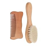 LAINE NATURELLE : Les poils les plus fins de l'ensemble de brosses pour bébé sont en laine naturelle, vous pouvez brosser doucement les cheveux de votre bébé, masser son cuir chevelu, prendre un bain ou vous détendre. Un outil de jeu joyeux pour votre enfant.