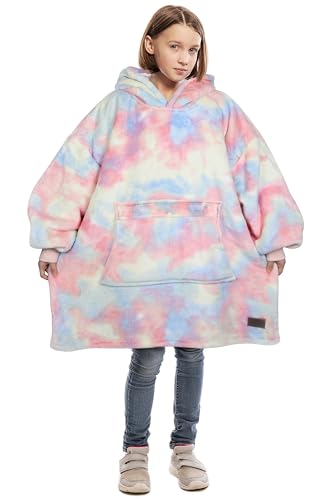 image for Catalonia Cotton Candy Blanket Hoodie for Kids, Oversized Wearable She