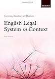 English Legal System in Context 6e