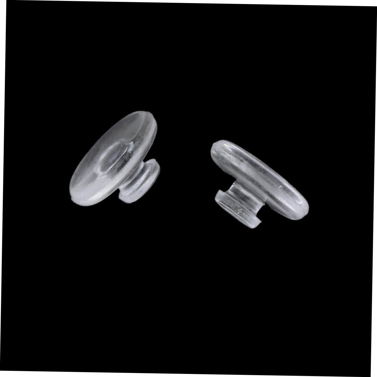 25 paia Naselli in Silicone Trasparente Antiscivolo Pad Nasali Rotondi per Sole e Supporto Comfort per Naso per Attività e Quotidiano