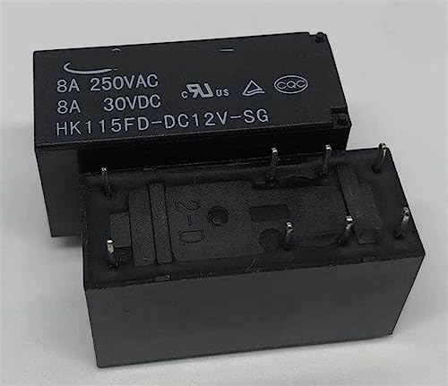 Relais 8 broches 115F-2C-12V-8A H-K115FD-DC12V-SG pour circuit