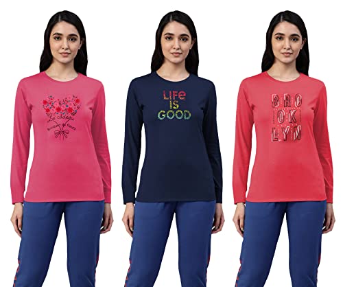 T-shirt imprimé coupe droite femme fini les vêtements inconfortables