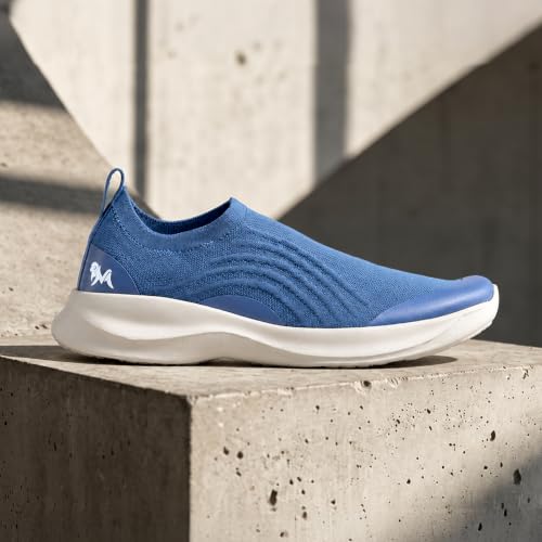Image of Neeman's Curve Knit Slip On Shoes for Men | Casual Slip On Shoes | Lightweight Walking Shoes | Breathable Knit Upper | Comfortable Cushioned Shoes | Stretch Fit | EVA Sole with Grip