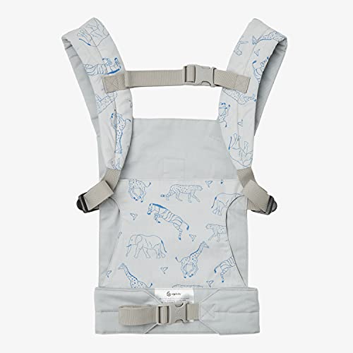 Ergobaby Poppendrager kinderspeelgoed, draagtas voor babypop, poppendraagtas van 100% katoen, Doll Carrier Safari Dream - Image 3