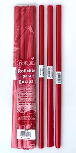 Goldplas 68128, Plástico para Encapar, 2 m, 45 cm, Multicor, Pacote de 05