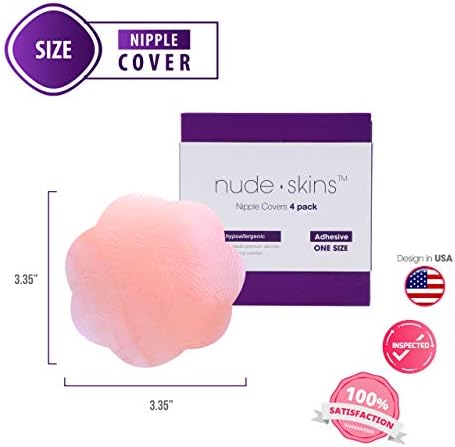 Premium Reusable Nipplecovers Nipple Pasties - 2 Pair Silicone Skin