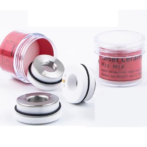 2Pcs Laser Cutting Ceramic Rings D32mm for Precitec WXS HANS Raytools Fiber Laser Cutting Machine Head,Nozzle Holder Parts