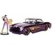 New DIECAST Toys CAR JADA 1:24 W/B - DC Comics Bombshells - Batgirl & 1957 Chevrolet Corvette Purple 30457