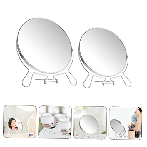 Espejo de maquillaje giratorio doble cara Ipetboom 2pcs miniatura 7
