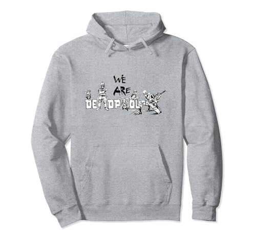 Image of Marvel Deadpool & Wolverine We Are Deadpool Group Logo Pullover Hoodie
