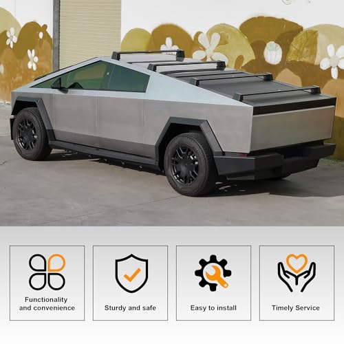 Estribos para Tesla Cybertruck Autekcomma Negro Mate miniatura 3