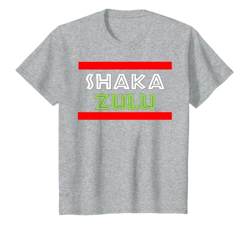 Shaka Zulu T-Shirt T-Shirt, Youth, Heather Grey, Small