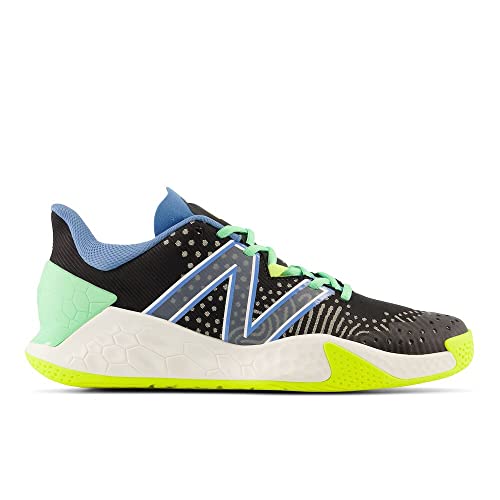 New Balance New Balance Men's Fresh Foam X Lav V2 Hard Court Tennis Shoe, Black/Heritage Blue, 8 W