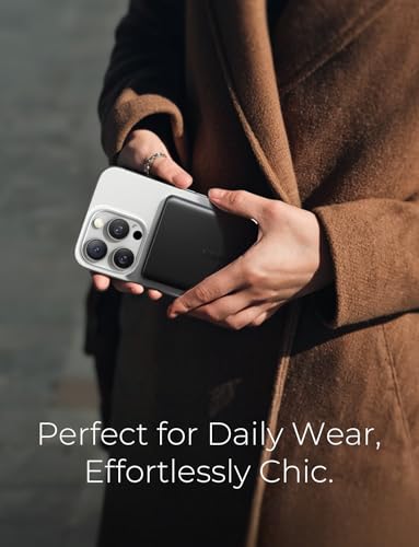 LISEN Ultra Slim MagSafe Portable Charger iPhone,Alloy Magnetic Wireless Card Power Bank,Slim MagSafe Battery Pack,Magnetic Power Bank for iPhone 16 Pro Max/15/14/13/12 - Image 5