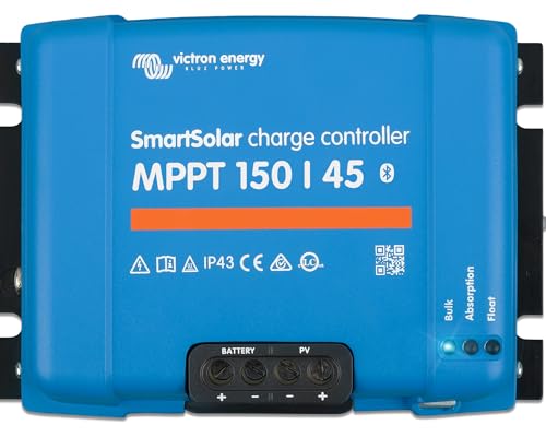 Victron Energy Smartsolar Mppt 150v 45 Amperios 12 24 36 48-Voltios Controlador De Carga Solar Bluetooth Victron Energy Smartsolar Mppt 150v 45 Amperios 12 24 36 48-Voltios Controlador De Carga Solar Bluetooth