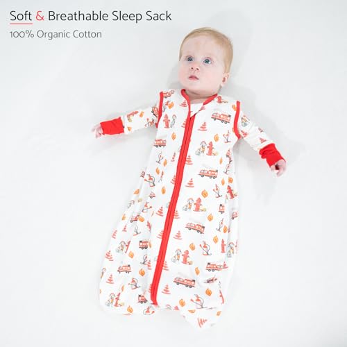 Image of LollyBanks Sleep Sack, 100% Cotton Neutral Baby Sacks, 0.5 TOG Sleep Sacks Lightweight with 2-Way Zipper