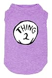 Sports Fan Dog T Shirt Pet Supplies Dog Funny Culture Shirts Mark Thing 1 to Thing 3 Printed Multipl