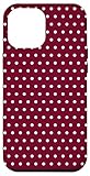 Cranberry and White Polka Dots Phone Cases
