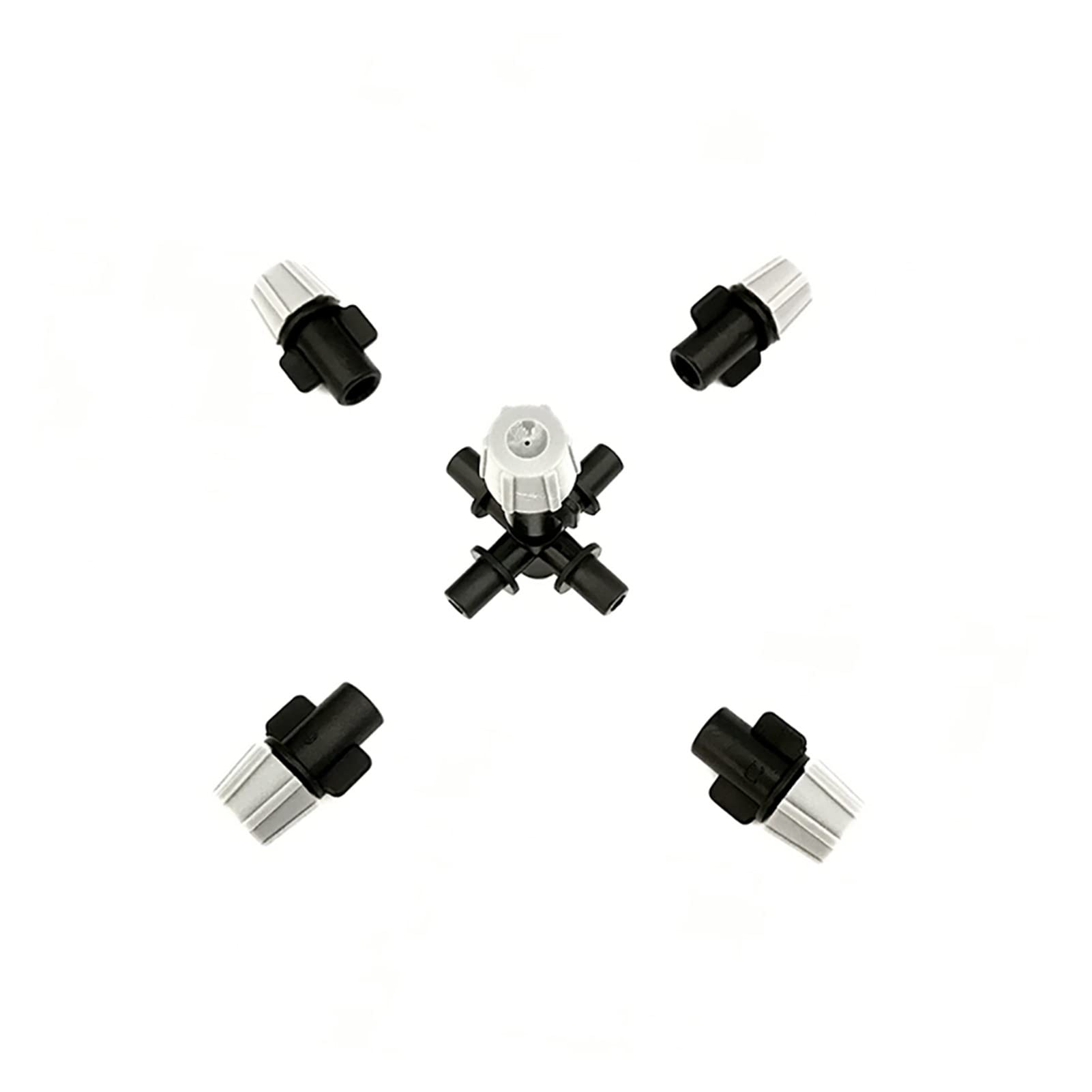 System nawadniania trawnika ogrodowego, zestaw 10 sztuk, pięć dysz chłodzących mgły, szklarnia, regulowana dysza natryskowa ze złączem 1/5.1 cm do mikronawadniania IT105