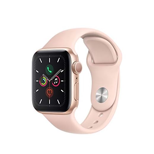 Apple Watch Series 5 (GPS, 40 mm) Aluminio en Oro - Correa Deportiva Rosa Arena