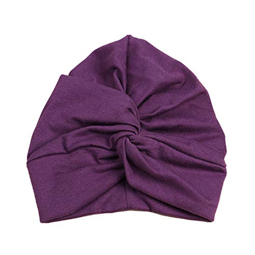 DRESHOW BQUBO Turban Hat for Baby Infant Cap Hats with Bow Knot Soft Cute Nursery Beanie3