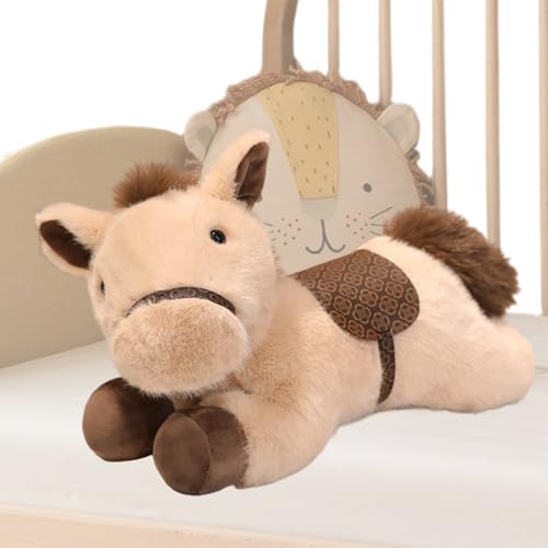 Cheval en peluche de 30 cm pour collectionneurs et jeux d'imitation