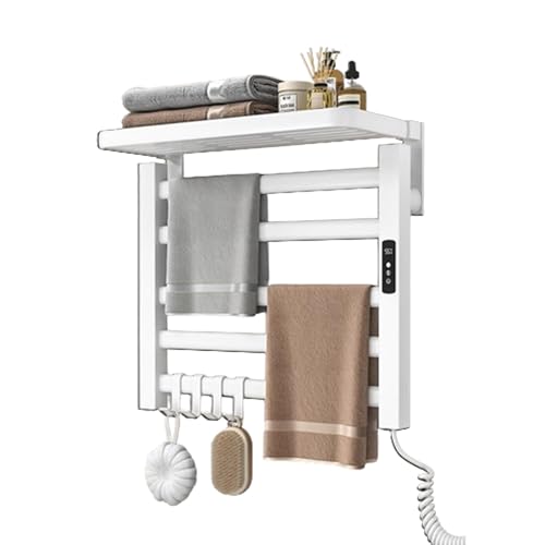 Porte-serviettes chauffant étanche IPX4 en aluminium avec réglage précis de la température