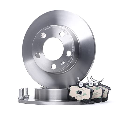 2x BREMSSCHEIBEN mit Bremssattelschrauben + BREMSBELÄGE HINTEN