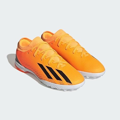 adidas X SPEEDPORTAL.3 Turf Football Shoe, Solar Gold/Black/Team Solar Orange, 11 US Unisex Little Kid | Image 4