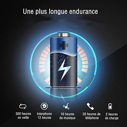 Intercom moto FX8 Air avec 3 effets sonores et réduction de bruit pour casque - 5