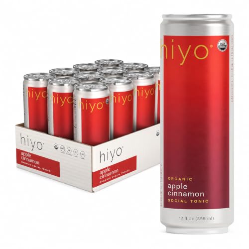 Image of Hiyo Non-Alc Functional Seltzer, Adaptogens & Nootropics, 12 fl oz, 12pk