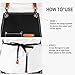 Rtcimoic Men's Canvas Tool Apron with Pockets, Heavy Duty Multi-Pocket Work Apron for Woodworking Gardening Bartender, Adjustable Chef Apron for Men Women Kitchen Workshop (Black)