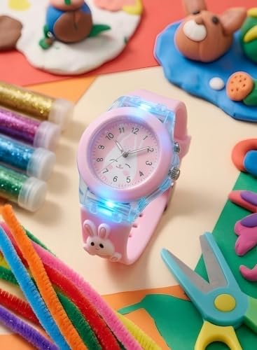 Image of FRIEDRICH 3D Cartoon Charecter Multi Colour Light Children Kids Watch for Boys Girls Analog Watch Boys Best Gift Baby for Kids Watch for 3+ to 11 Year Old boy Girl